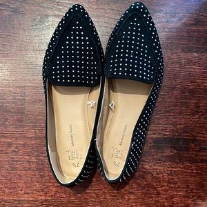 Time and true loafers with studs, size 7.5